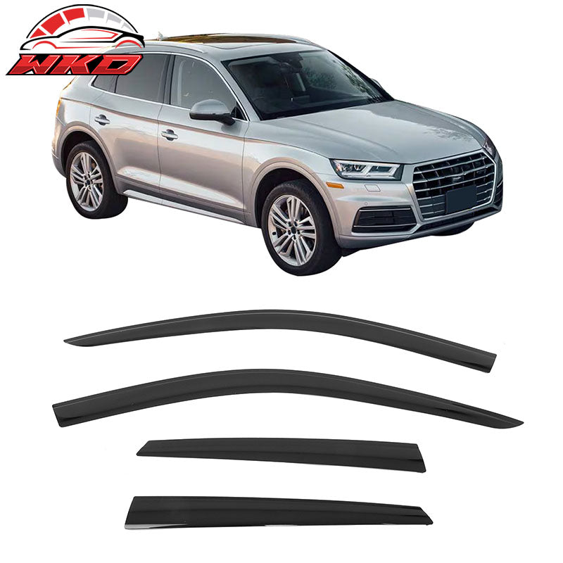 Wholesale 18-24 Audi Q5 SQ5 Low Profile Style Tape-On Window Visors Rain Deflectors