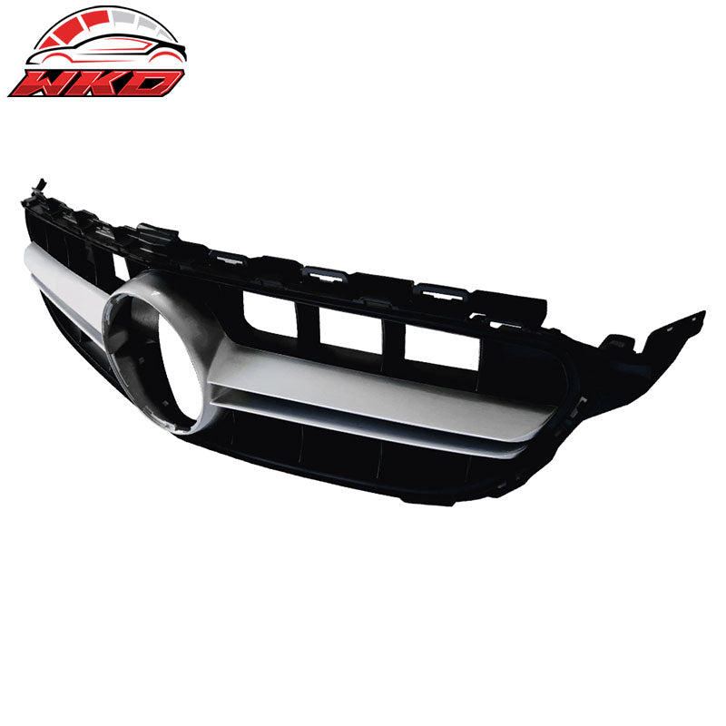 Fits 15-18 Benz W205 C-Class C63 AMG PP Front Bumper Conversion w/ Silver Grille