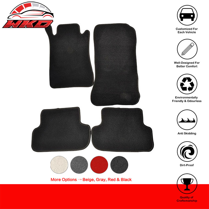 Wholesale 03-09 Benz W209 Clk Class OE Fitment Car Floor Mats Front&Rear Nylon - Wikond Auto