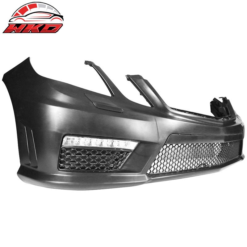 Fits 10-13 Mercedes Benz E Class W212 AMG Style Front Bumper Cover with LED DRL