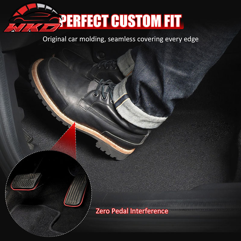 Fits 14-20 Benz S-Class W222 Sedan Anti-Slip Floor Mats Carpets Nylon 4PCS Black