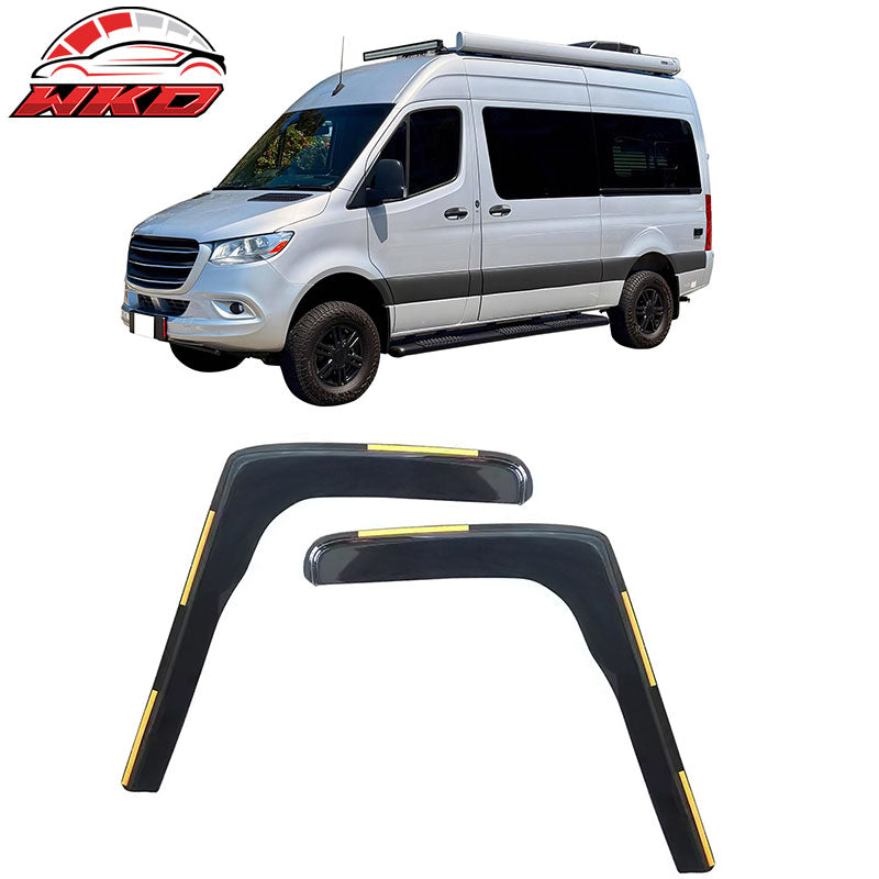 Wholesale 19-25 -Benz W907 Sprinter In-Channel Window Visors Vent Rain Deflectors PC