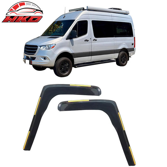 Wholesale 19-25 -Benz W907 Sprinter In-Channel Window Visors Vent Rain Deflectors PC - Wikond Auto