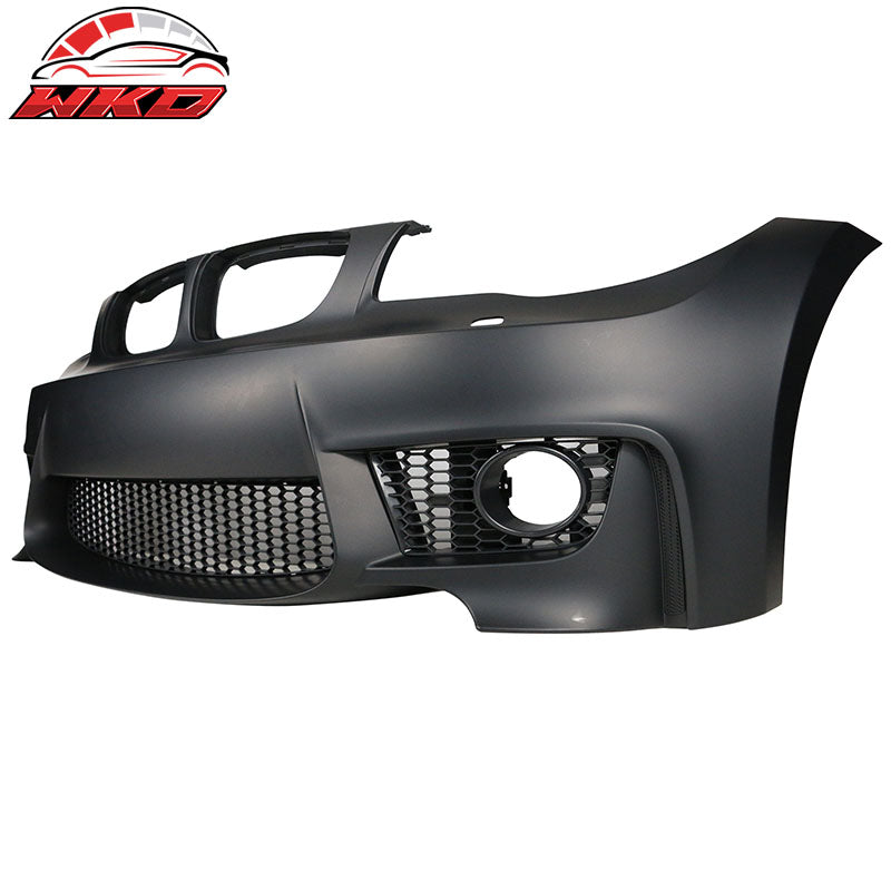 Fits 07-13 BMW 1 Series E82 1M Style No PDC Front Bumper Cover w Fog Lights PP