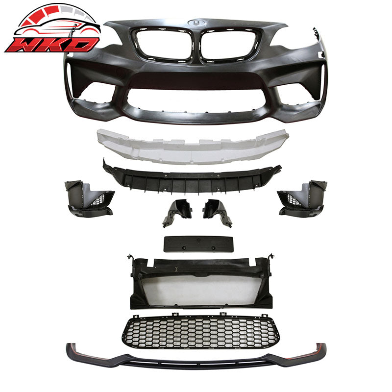 Wholesale 14-21 BMW F22 F23 2 Series M2 Style PP Front Bumper Conversion + Front Lip