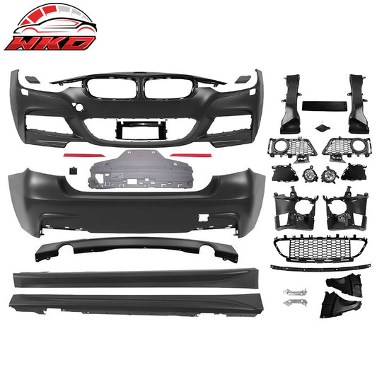 Wholesale 12-18 BMW 3 Series F30 4DR M-Tech Front Rear Bumper Conversions Side Skirts