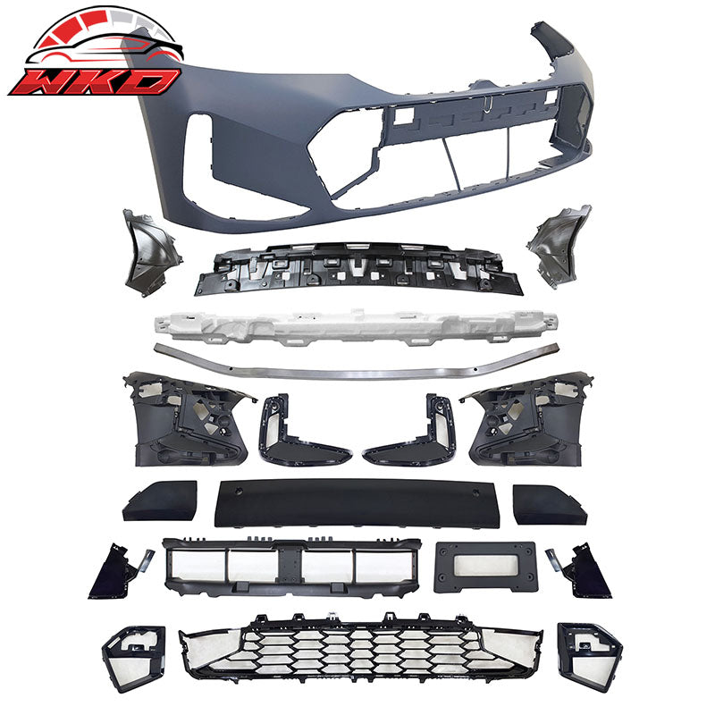 Fits 23-26 BMW G20 3-Series LCI Front Rear Bumper + M-Tech Side Skirt w/ Light