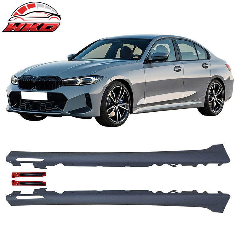 Fits 23-26 BMW G20 3-Series LCI Front Rear Bumper + M-Tech Side Skirt w/ Light