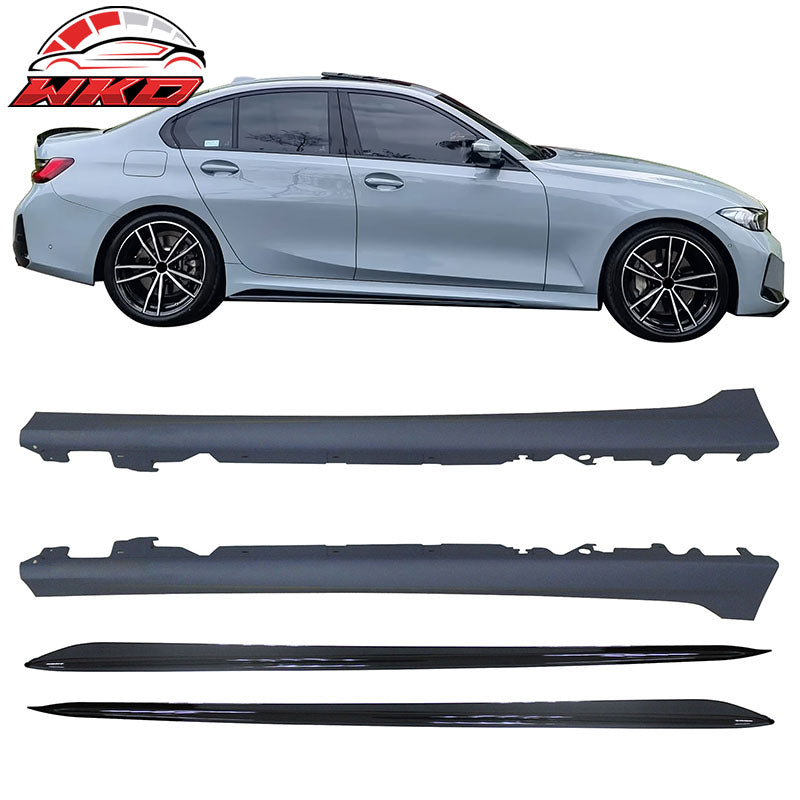 Fits 23-26 BMW G20 3-Series LCI M-Performance Front Rear Bumper + Side Skirts