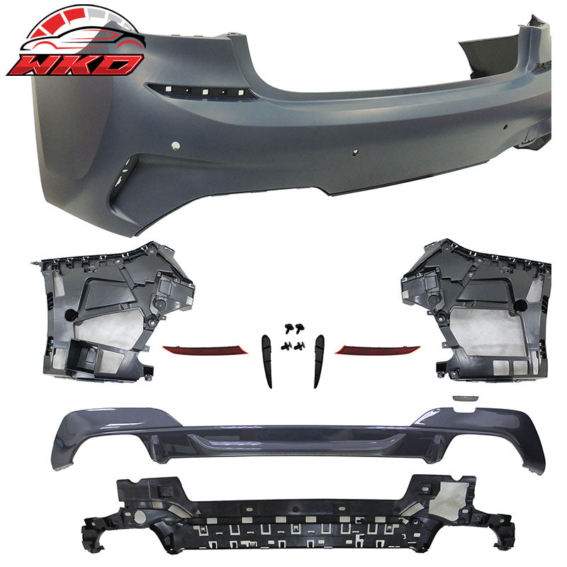 Fits 19-22 BMW G20 M340 Front/Rear Bumpers + M3 Style Side Skirt W/Ambient Light