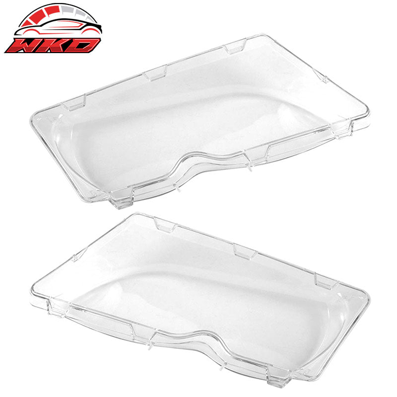Fits 02-05 BMW E46 3-series 4Dr Clear Head Lights Headlamp Lense Cover