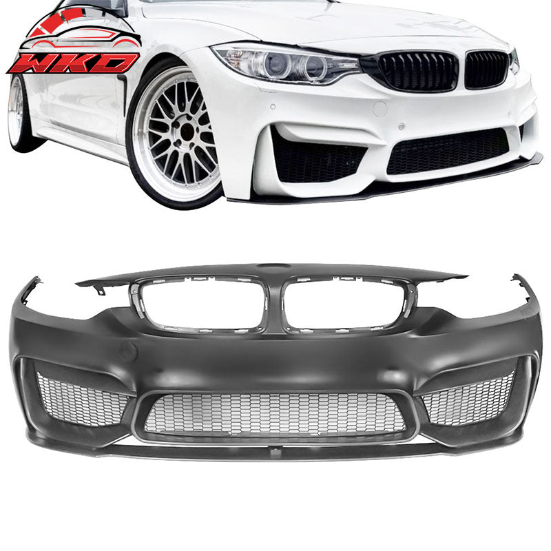 Fits 14-20 BMW F32 4 Series M4 Style Front Bumper Cover Replacement w/ Lip - PP