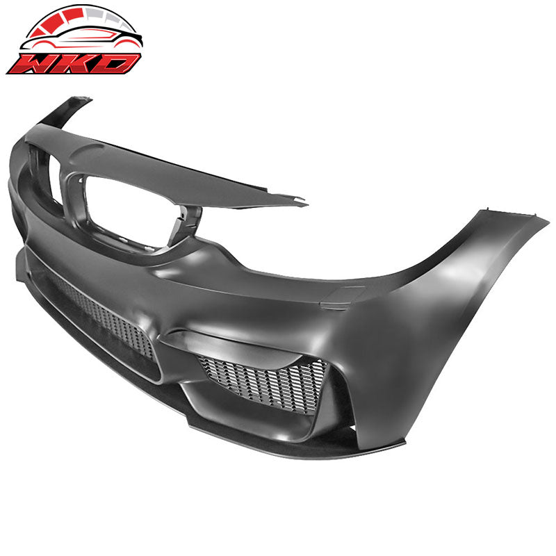 Fits 14-20 BMW F32 4 Series M4 Style Front Bumper Cover Replacement w/ Lip - PP