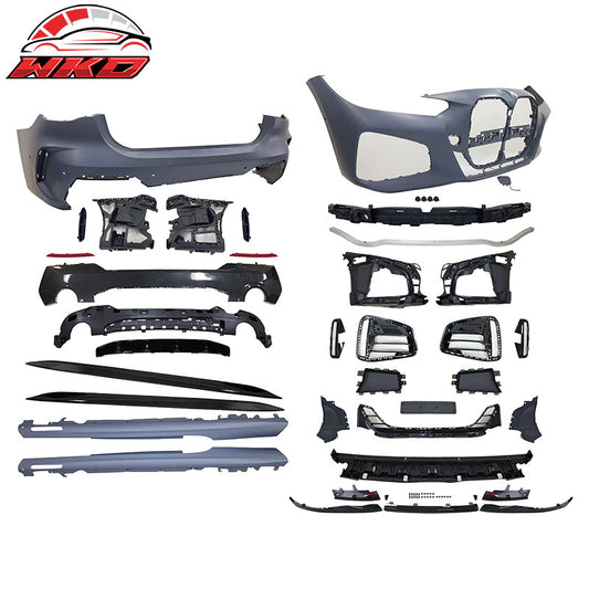Wholesale 21-27 BMW 4-Series G22 G23 2Dr Front + Rear Bumper Cover + 4PCS Side Skirts - Wikond Auto