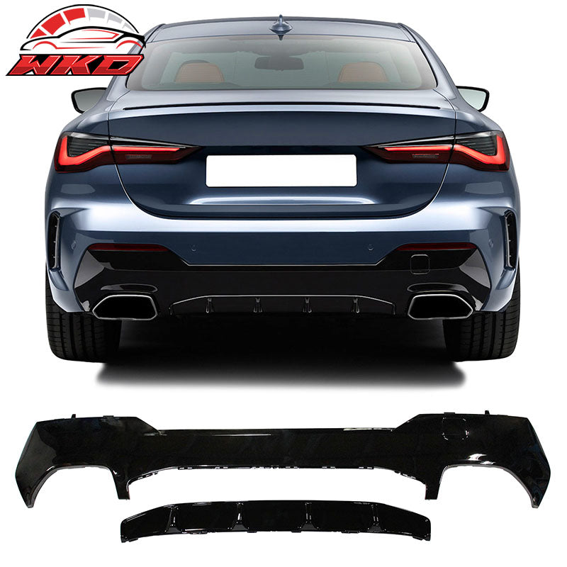 Fits 21-27 BMW G22 G23 M-Performance Front Rear Bumper Lip Side Skirts Unpainted