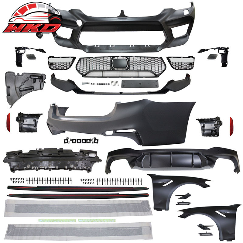Wholesale 17-20 G30 to M5 Style Conversion Kit Front Rear Bumpers Fenders Side Ext.
