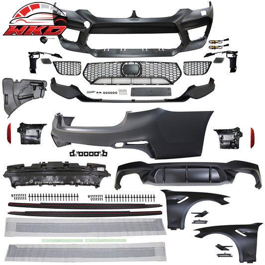 Wholesale 17-20 G30 to M5 Style Conversion Kit Front Rear Bumpers Fender Side Ext.