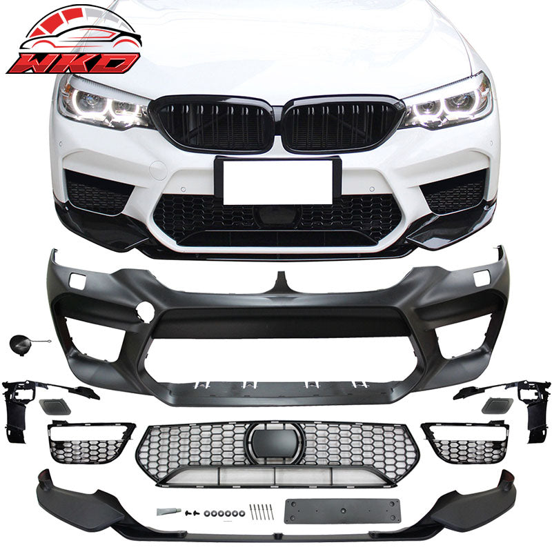 Fits 17-20 BMW G30 to M5 Style Conversion Kit Front Rear Bumpers Fender Side Ext