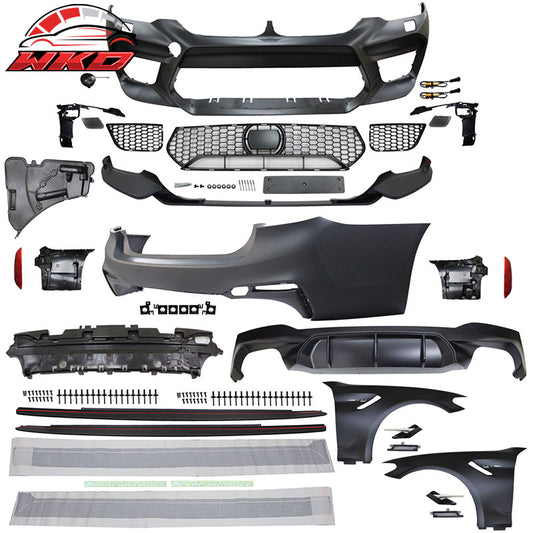 Wholesale 17-20 BMW G30 to M5 Style Conversion Kit Front Rear Bumper Fender Side Sill