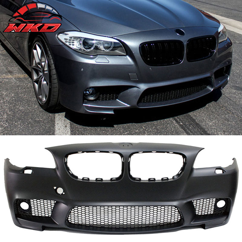 Fits 11-16 5-Series F10 M5 Style Front Bumper with Fog Lights