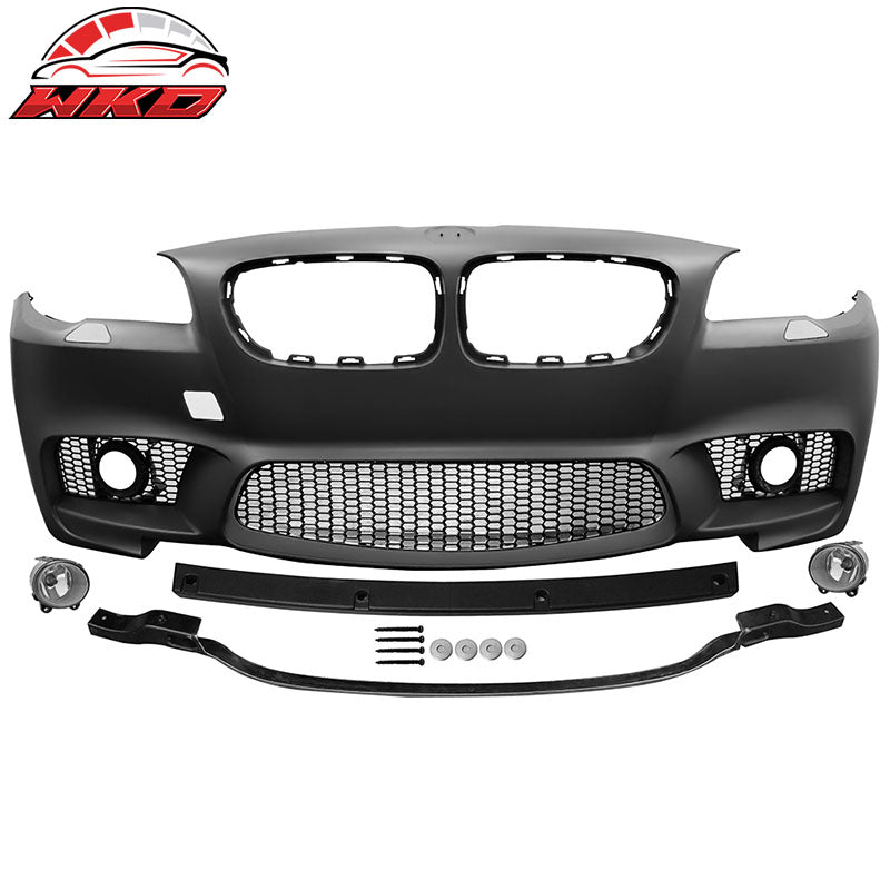 Wholesale 14-16 BMW F10 LCI M5 Style Front Bumper Conversion Kits W/ Foglight & Cover