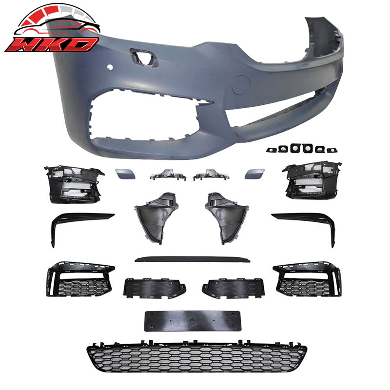 Wholesale 17-20 BMW G30 5 Series Front Bumper Cover W/MP Style Bumper Lip & Grille PP