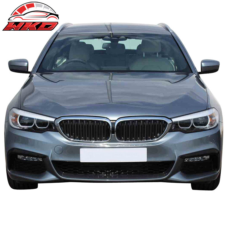 Fits 17-20 BMW G30 5 Series Front Bumper Cover W/MP Style Bumper Lip & Grille PP