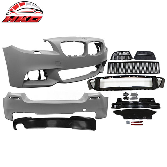 Wholesale 14-16 BMW F10 LCI Mtech Front Bumper + Rear Bumper W/ Single Outlet