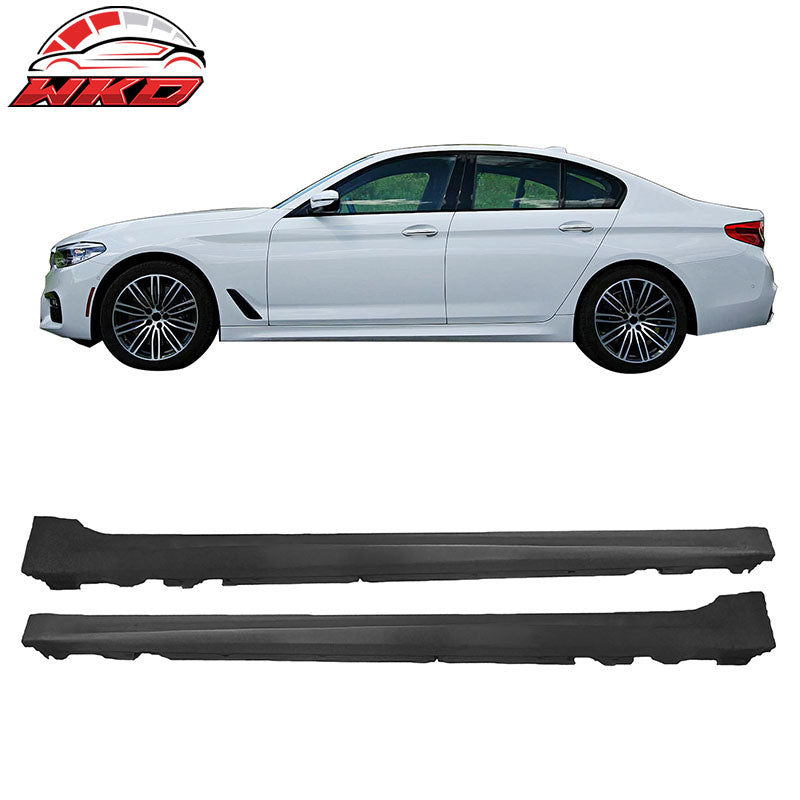 Fits 17-20 BMW G30 5 Series 4DR M-Tech Front Rear Bumper Conversions Side Skirts