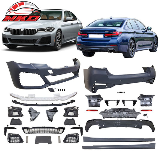 Wholesale 21-23 BMW G30 M Sport M-Tech Style Front Rear Bumper Cover 2PC Side Skirt