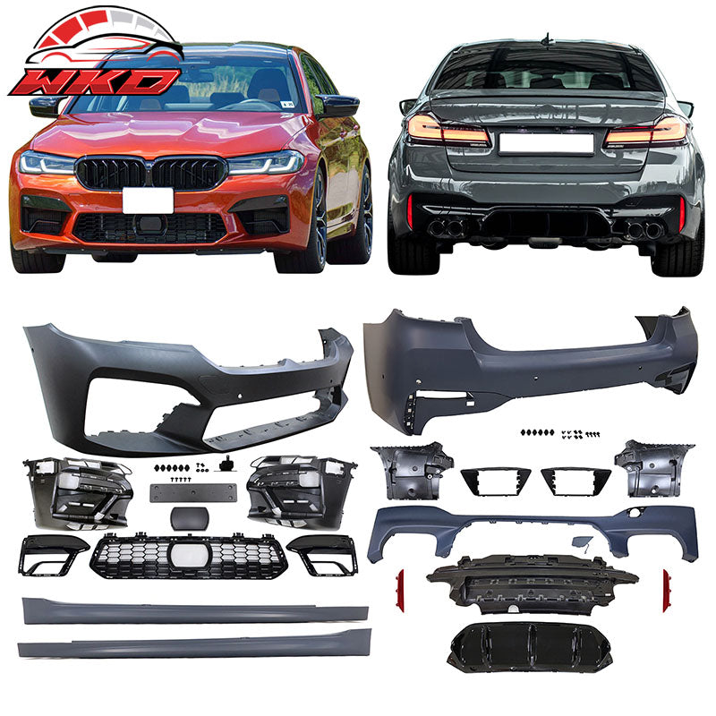 Wholesale 21-23 BMW G30 5 Series Sedan M5 Style Front Rear Bumper Cover & Side Skirts