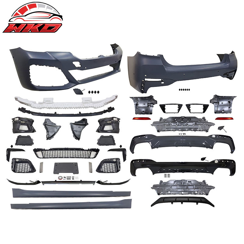 Wholesale 21-23 BMW G30 M Sport M550 Style Front Rear Side Bumper Kit Type 1 Diffuser