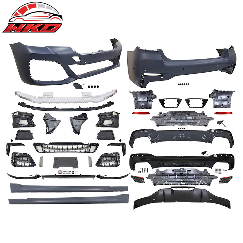 Wholesale 21-23 BMW G30 M Sport M550 Style Front Rear Side Bumper Kit Type 2 Diffuser