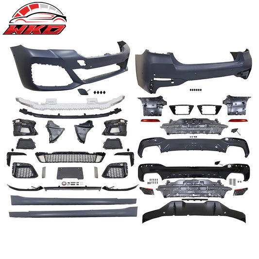 Wholesale 21-23 BMW G30 M Sport M550 Style Front Rear Side Bumper Kit Type 2 Diffuser