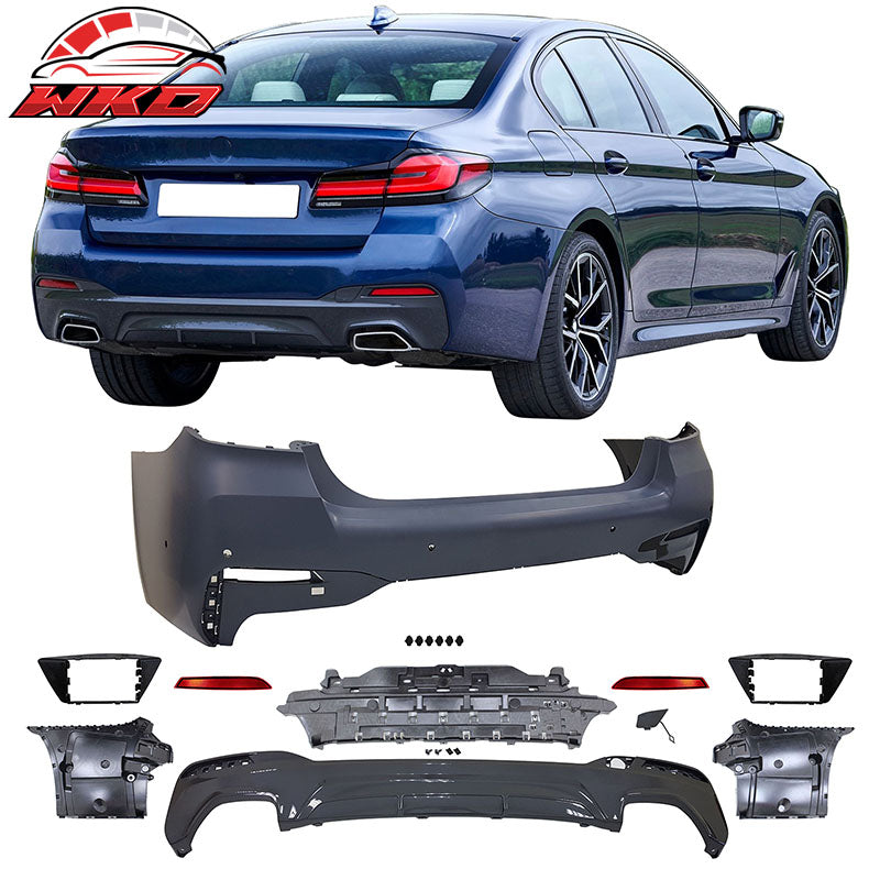 Fits 21-23 BMW G30 M Sport M-Tech Style Front Rear Side Bumper Kit Type 1 Lip