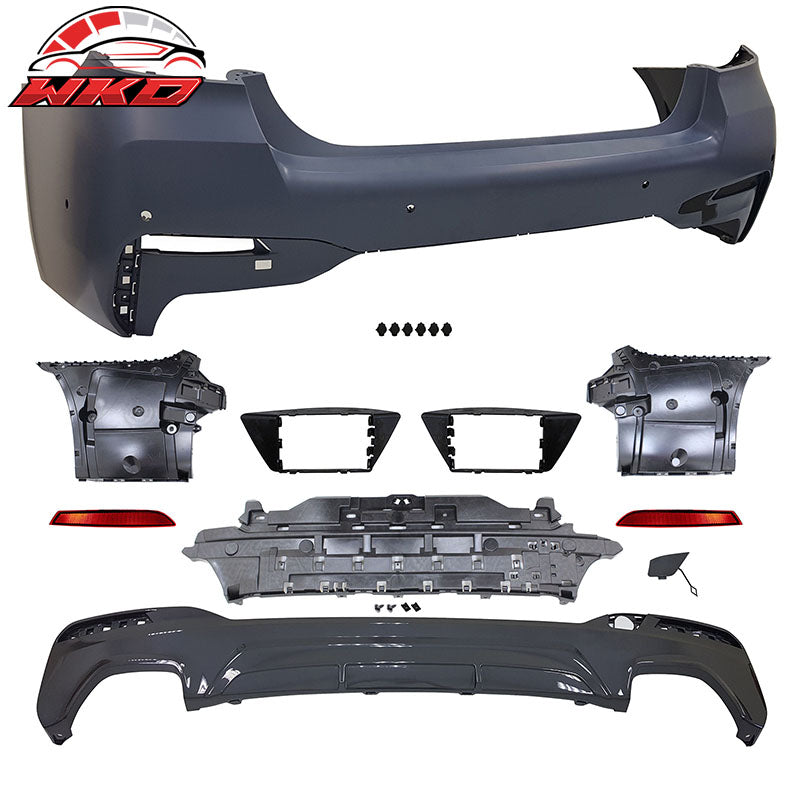 Fits 21-23 BMW G30 M Sport M-Tech Style Front Rear Side Bumper Kit Type 1 Lip