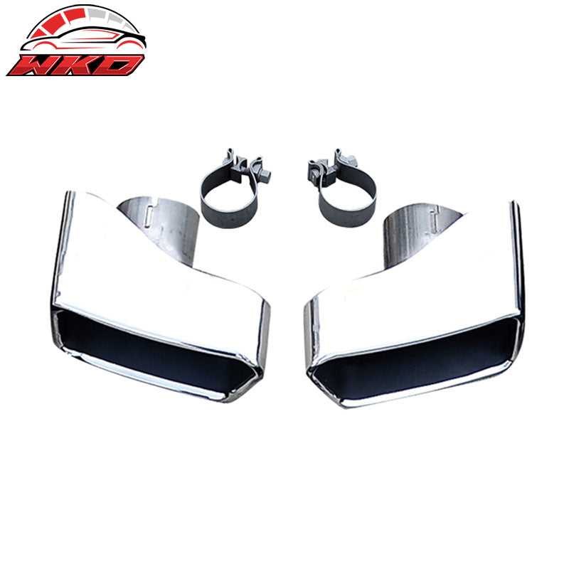 Wholesale 11-16 BMW F10 F11 F18 5 Series 2PCS Exhaust Muffler Tips Stainless Steel - Wikond Auto