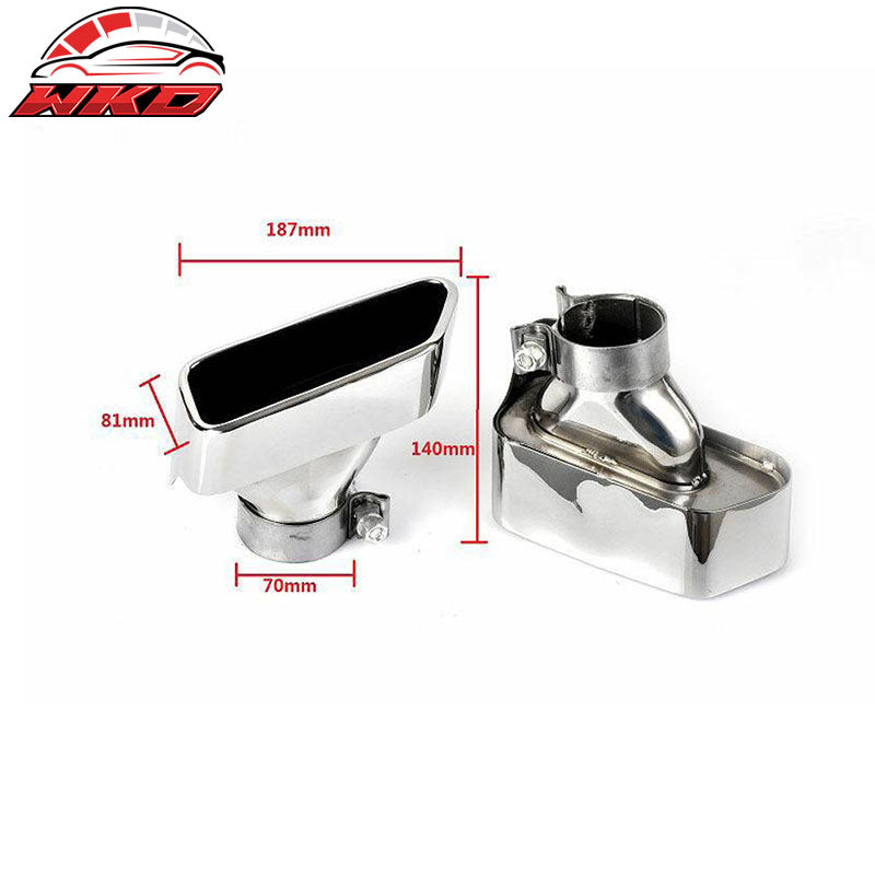 Wholesale 11-16 BMW F10 F11 F18 5 Series 2PCS Exhaust Muffler Tips Stainless Steel - Wikond Auto