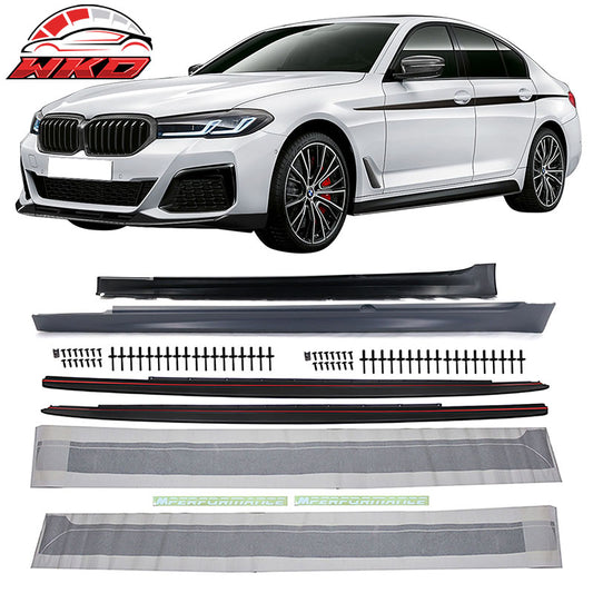 Wholesale 17-23 BMW 5 Series G30 MP Style 4PCS Side Skirts Extension Panel W/Sills