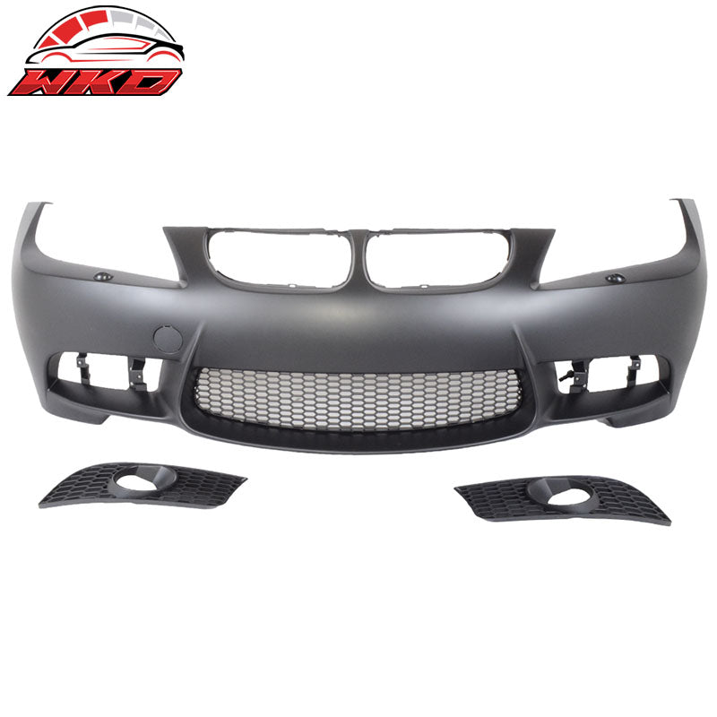 Fits 09-11 BMW E90 3-Series M3 Style PP Front Bumper Cover + 2PCS Fog lights
