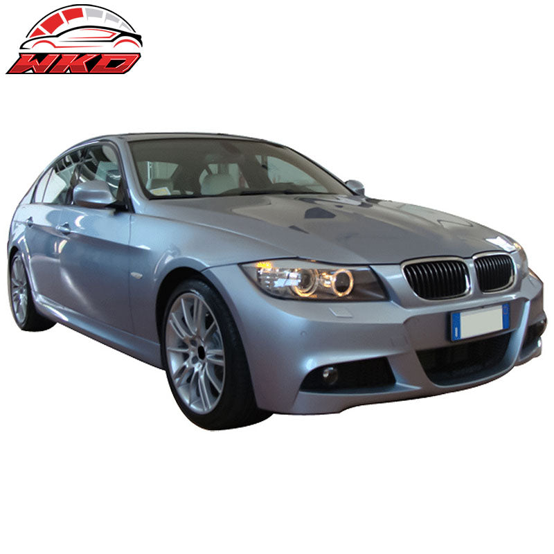 Fits 09-11 E90 LCI M-T Msport Front Bumper Cover Replacement+Fog Lights Pair