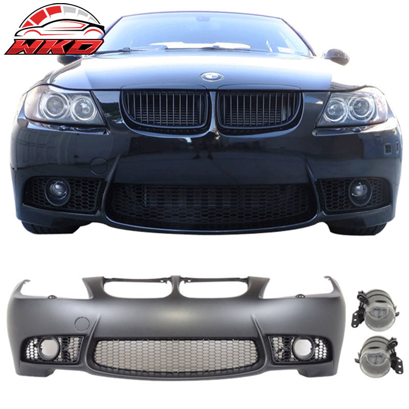 Fits 07-10 E92 E93 3-Series M3 PDC Only Front Bumper Cover + Foglight Fog Lamp