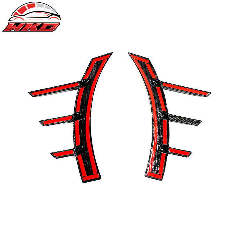 Fits 23-26 BMW G87 M2 Front Rear Side Spats M Performance Style Carbon Fiber Fin