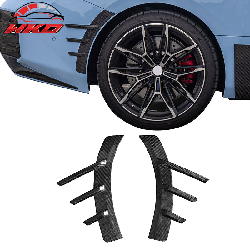 Fits 23-26 BMW G87 M2 Front Rear Side Spats M Performance Style Carbon Fiber Fin