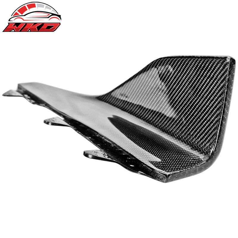 Fits 16-20 BMW M2 P Style Side Skirts Rocker Panel Extension Matte Carbon Fiber