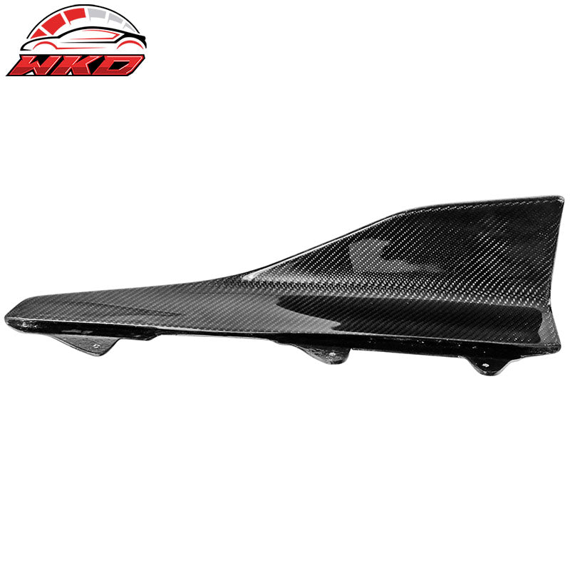 Fits 16-20 BMW M2 P Style Side Skirts Rocker Panel Extension Matte Carbon Fiber