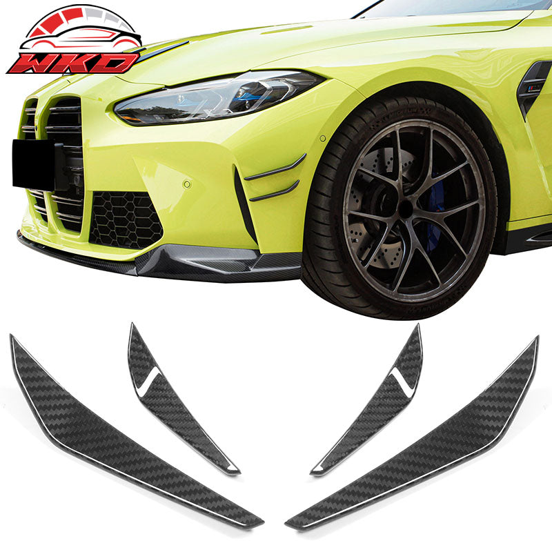 Wholesale 21-23 G80 M3 G82 G83 M4 MP Style 4PCS Front Bumper Canards Dry Carbon Fiber
