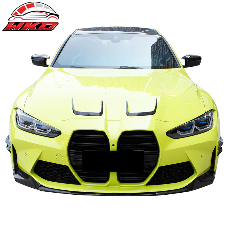 Fits 21-23 G80 M3 G82 G83 M4 MP Style 4PCS Front Bumper Canards Dry Carbon Fiber