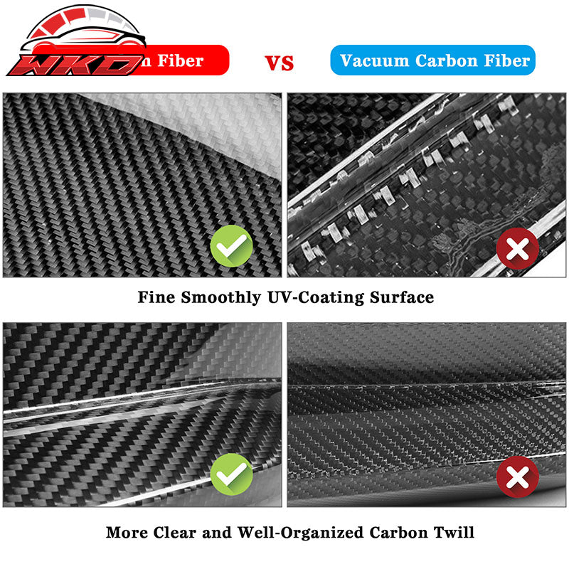 Fits 21-23 G80 M3 G82 G83 M4 MP Style 4PCS Front Bumper Canards Dry Carbon Fiber