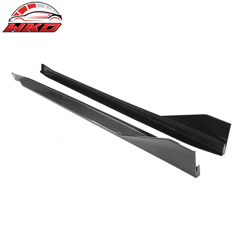 Fits 21-27 BMW G82 G83 M4 MP Style Carbon Fiber Side Skirts Rocker Panels 2PC